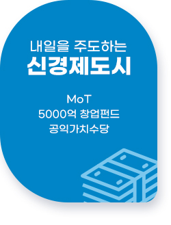 1. 내일을 주도하는 신경제도시/MoT,5000억 창업펀드,공익가치수당