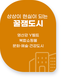 2. 상상이 현실이 되는  꿀잼도시/영산강 Y벨트,복합쇼핑몰,문화·예술·건강도시